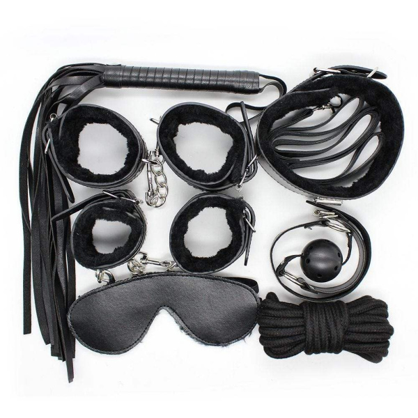 DORCEL 奢華  BDSM 套件黑色 8 件