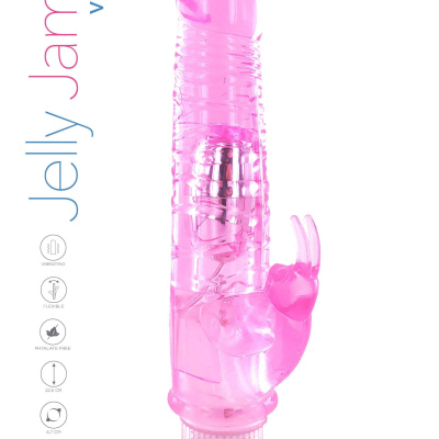 Play & love 果凍JAMES粉紅色振動器陽具