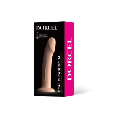 Dorcel 記憶功能熱反應矽膠仿真陽具 M尺寸
