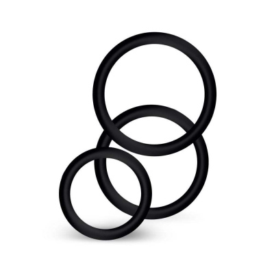 Lot De 3 Cockrings Noirs  陰莖環