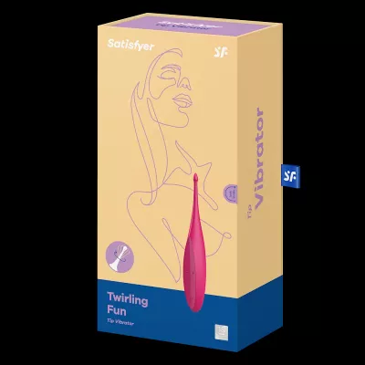 Satisfyer Twirling Fun 仿指旋轉陰蒂震動棒 紅色